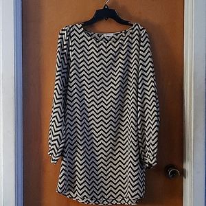 Everly Chevron Print Dress